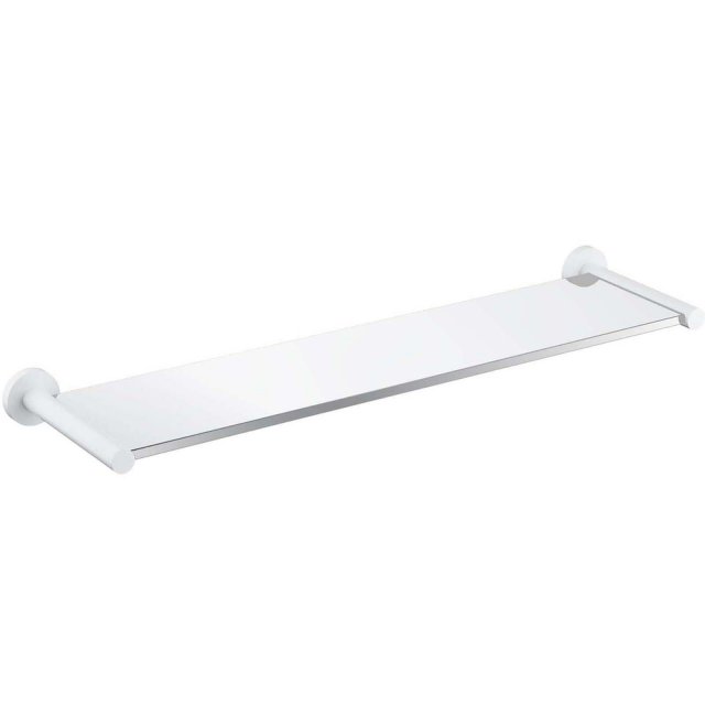 OMNIRES Półka ścienna szklana MODERN PROJECT 55 cm biały mat MP60930W
