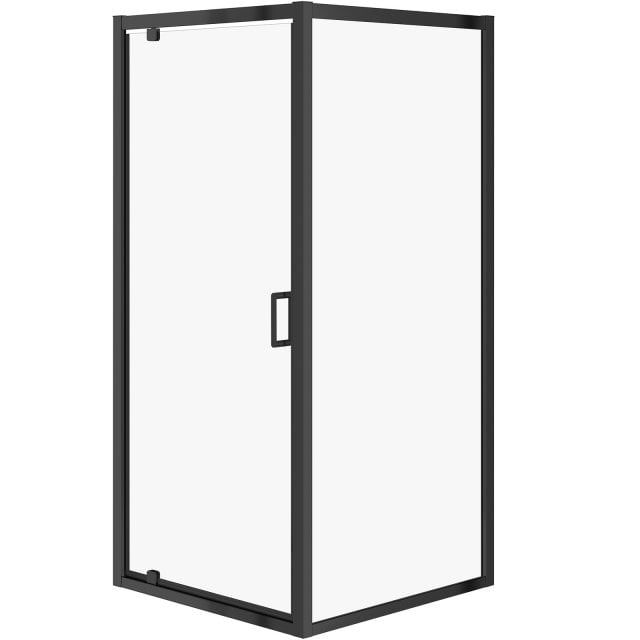 CERSANIT Kabina prysznicowa ARTECO kwadratowa narożna 90x190 czarna,