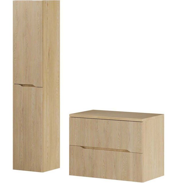 COMAD Zestaw mebli NORDIC CREMONA szafka z blatem 80 cm, słupek 35 cm