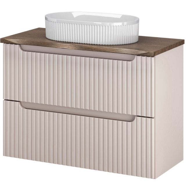 COMAD Zestaw mebli NOVA CASHMERE szafka z blatem NATURE CASELLA 80 cm