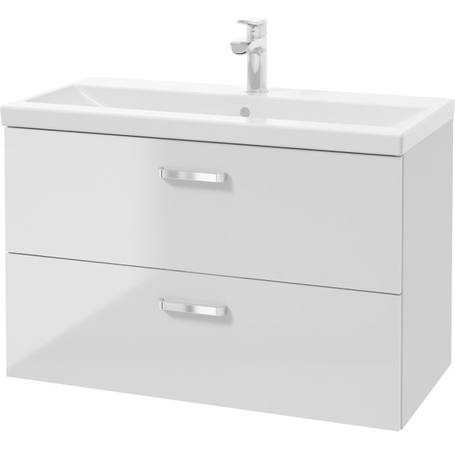 DEFTRANS Szafka PROXI z umywalką meblową wpuszczaną w blat biała 80 c