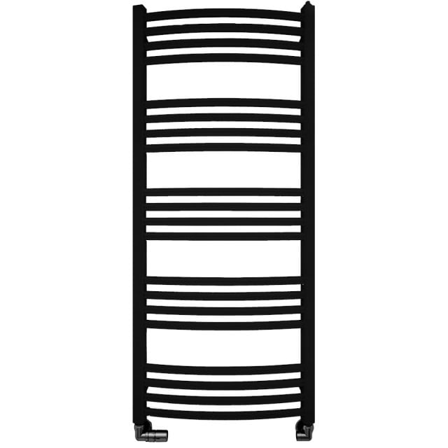 TERMA Grzejnik łazienkowy LENA 114x53,6 czarny mat WGLEN114053-K9M5ZS