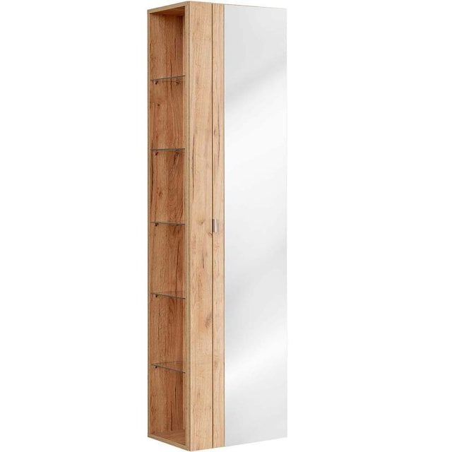 COMAD Słupek łazienkowy CAPRI OAK z lustrem 45 cm 803A FSC