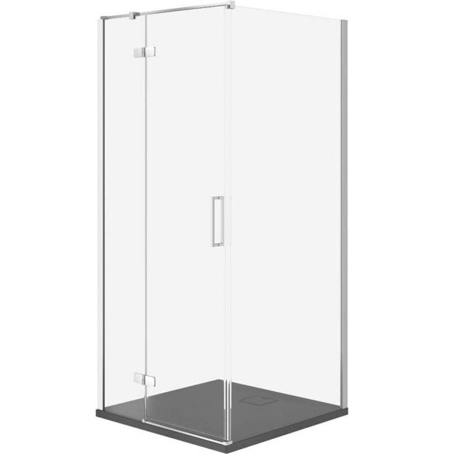 CERSANIT Kabina prysznicowa JOTA lewa chrom 90x90 z brodzikiem TAKO s