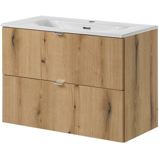 COMAD Szafka NOVA OAK z umywalką meblową DANCE 80 cm