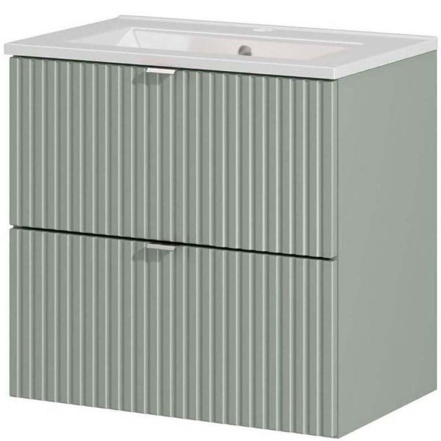 COMAD Szafka LINE REED GREEN z umywalką meblową DANCE 60 cm