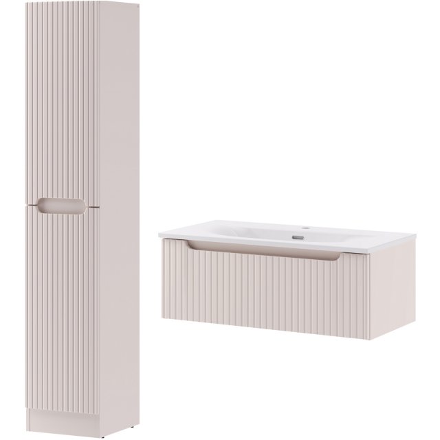 COMAD Zestaw mebli NOVA CASHMERE szafka z umywalką meblową SKY 80 cm,