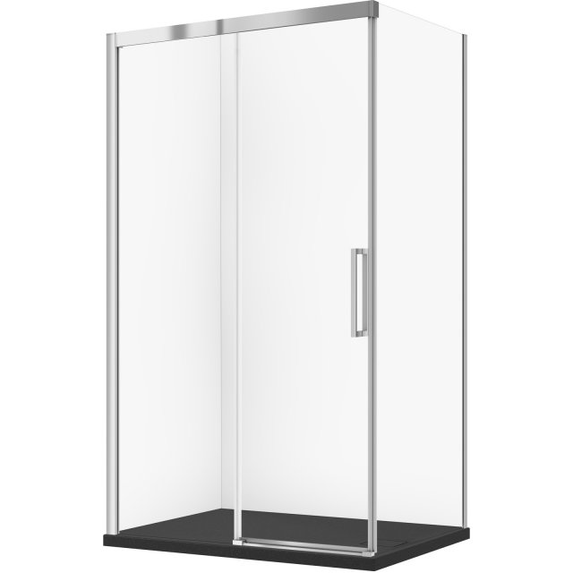 CERSANIT Kabina prysznicowa CREA przesuwna 120x90x200 chrom z brodzik