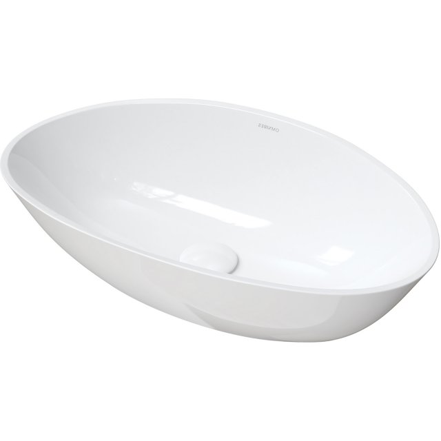 OMNIRES Umywalka nablatowa BARCELONA M+ 60 owalna biały połysk BARCEL