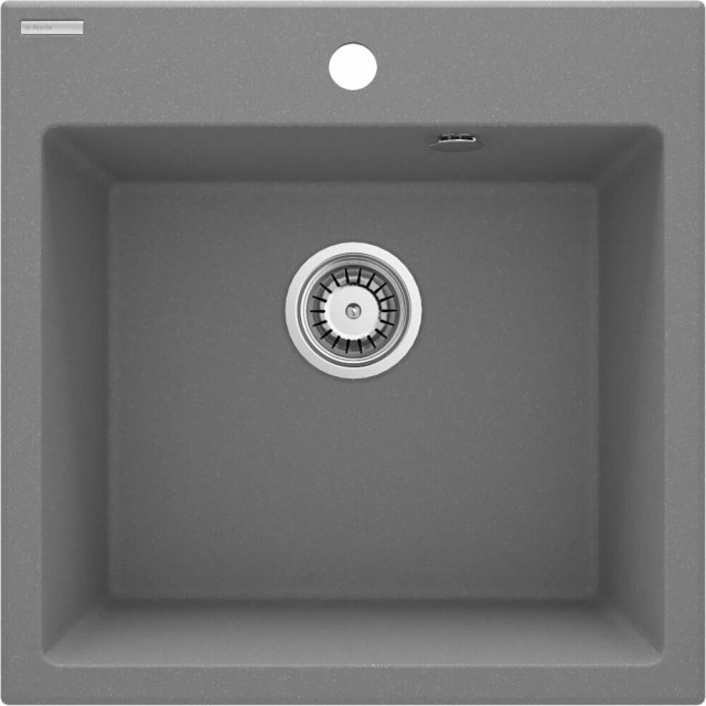 DEANTE Zlewozmywak granitowy EVORA 1-komorowy szary metalik ZQJ_S103