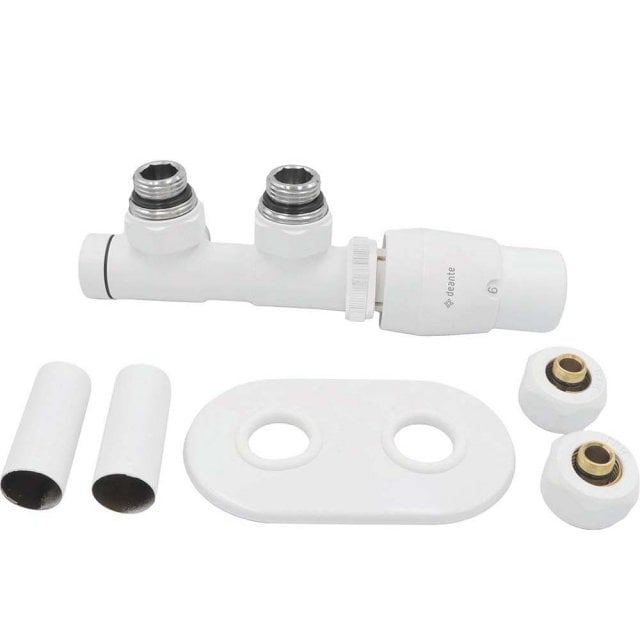 DEANTE Zawór termostatyczny do grzejnika łazienkowego SILIA prawy bia