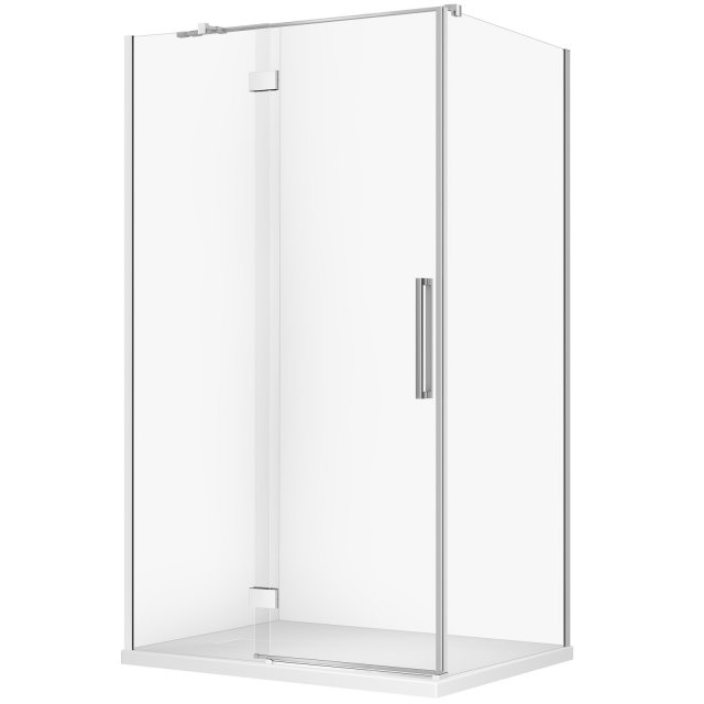 CERSANIT Kabina prysznicowa CREA prawa 120x90x200 chrom z brodzikiem