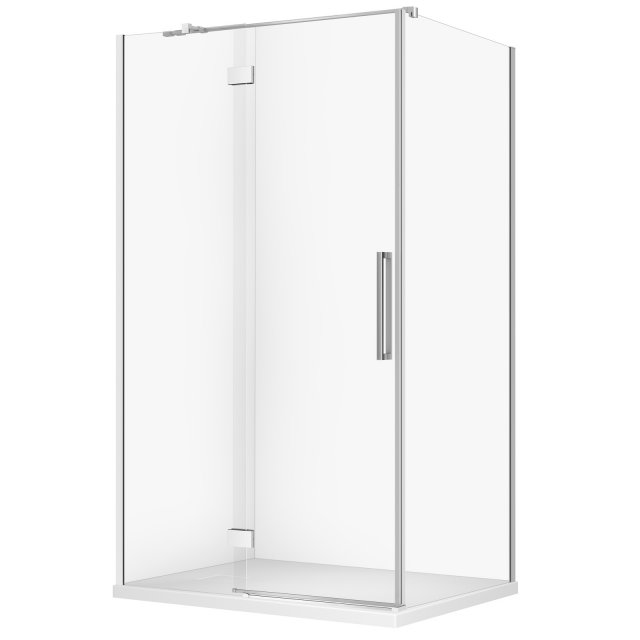 CERSANIT Kabina prysznicowa CREA lewa 120x90x200 chrom z brodzikiem T