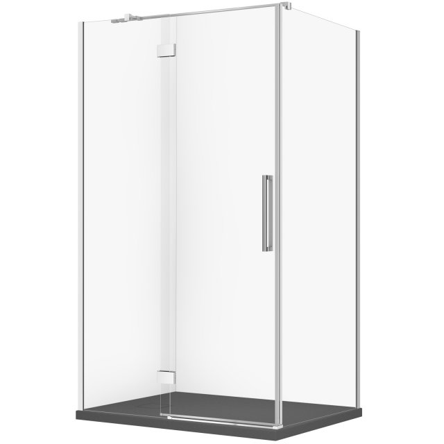 CERSANIT Kabina prysznicowa CREA lewa 120x90x200 chrom z brodzikiem T