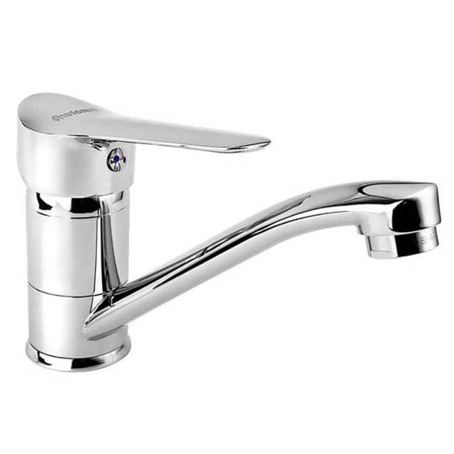 KFA Bateria umywalkowa stojąca LEONIT z obrotową wylewką chrom 5312-9