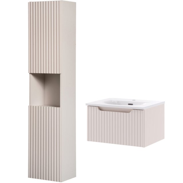 COMAD Zestaw mebli NOVA CASHMERE szafka z umywalką meblową SKY 50 cm,