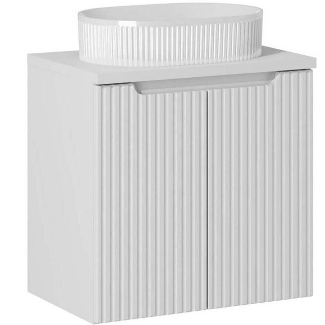 COMAD Zestaw mebli NOVA WHITE szafka z drzwiami z blatem 60 cm, umywa