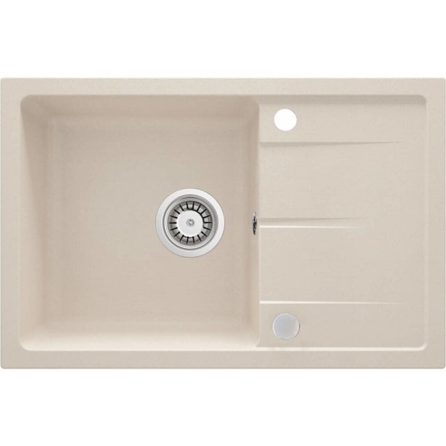 DEANTE Zlewozmywak granitowy LEDA 1-komorowy z ociekaczem beż ZRD_511