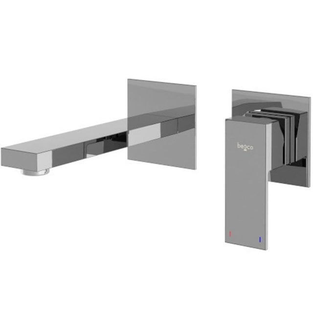 BESCO Zestaw baterii podtynkowych umywalkowych MODERN / VARIUM chrom