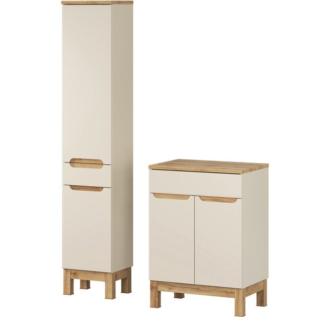 COMAD Zestaw mebli BALI CASHMERE szafka z blatem WOTAN 60 cm, słupek