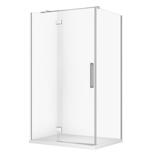 CERSANIT Kabina prysznicowa CREA lewa 120x90x200 chrom z brodzikiem T