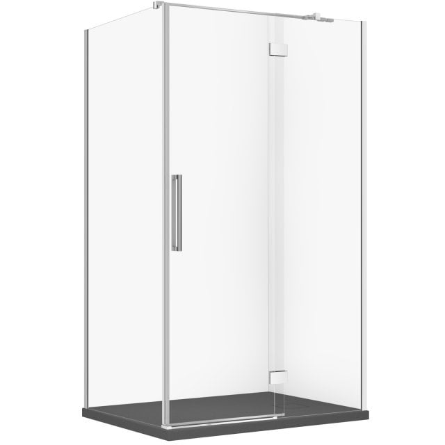 CERSANIT Kabina prysznicowa CREA prawa 120x90x200 chrom z brodzikiem