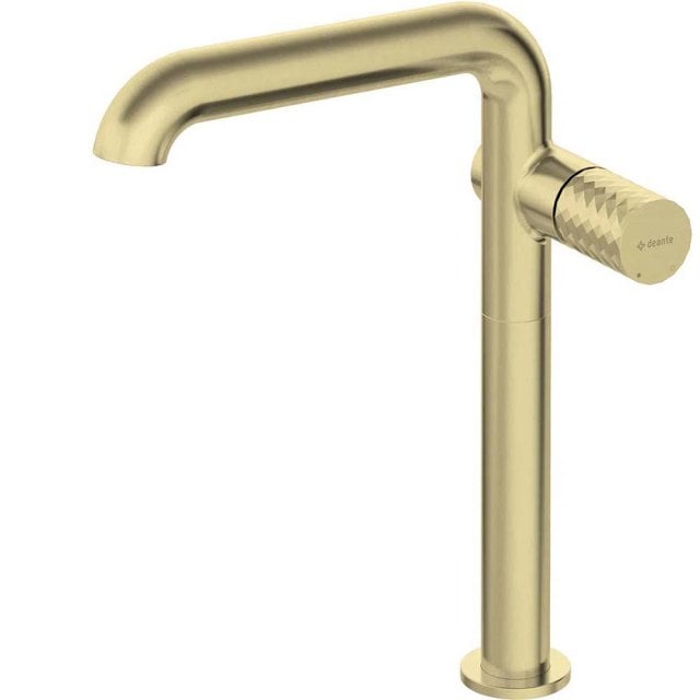 DEANTE Bateria umywalkowa stojąca SILIA HEXA wysoka z prostokątną wyl