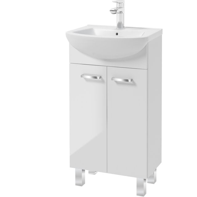 DEFTRANS Szafka PINO z umywalką meblową biała 45 cm