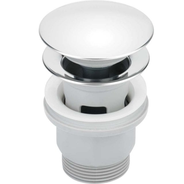 DEANTE Korek CLICK-CLACK chrom okrągły do umywalki lub bidetu z przel