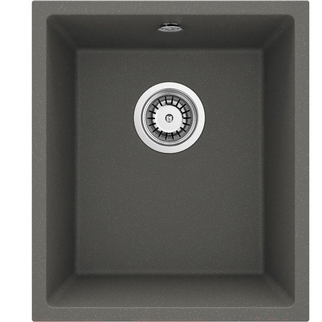 DEANTE Zlewozmywak granitowy CORDA antracyt metalik 1-komorowy podwie