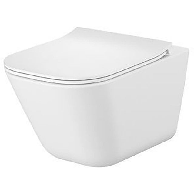 ROCA Miska WC podwieszana GAP SQUARE Rimless z deską wolnoopadającą s