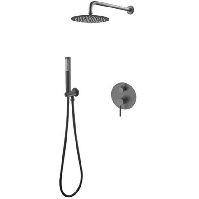 BESCO Zestaw prysznicowy DECCO / ILLUSION II grafitowy podtynkowy BP-