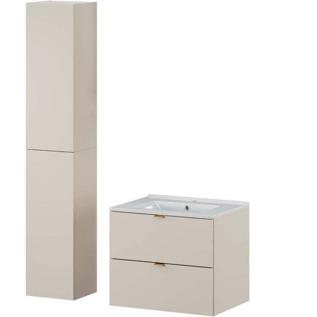 COMAD Zestaw mebli DALIA CASHMERE szafka z umywalką meblową LAVA 60 c