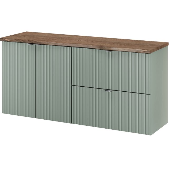 COMAD Zestaw mebli LINE REED GREEN 2 szafki z blatem NATURE CASELLA 1