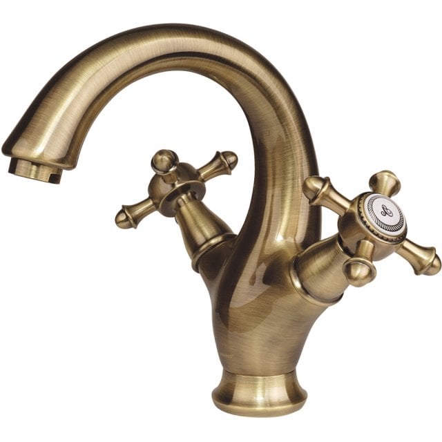 OMNIRES Bateria umywalkowa RETRO stojąca brąz antyczny szczotkowany R