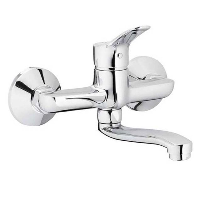 KFA Bateria umywalkowa ścienna MORRIS wylewka 150 mm chrom 5240-810-0