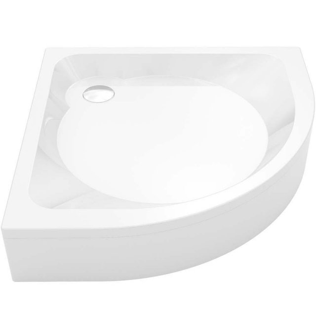 Brodzik półokrągły MARELLE R55 80x18,5 biały TER-0089