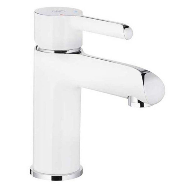 KFA Bateria umywalkowa stojąca ANGELIT biały-chrom click-clack 4722-8