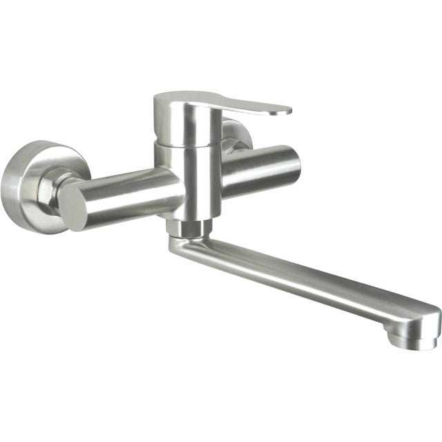 DEANTE Bateria umywalkowa ścienna LUPO stal BLU_F50M