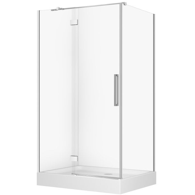 CERSANIT Kabina prysznicowa CREA lewa 120x90x200 chrom z brodzikiem T