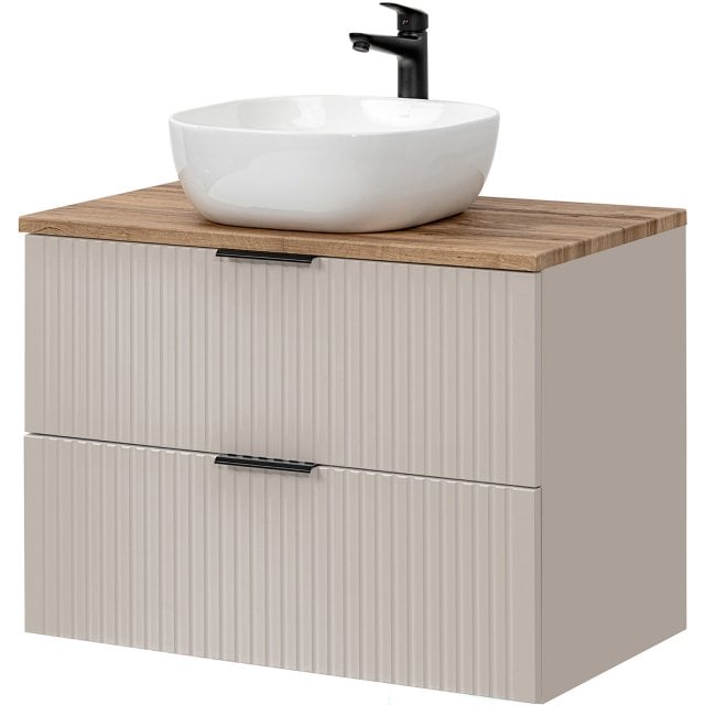 COMAD Zestaw mebli ADEL CASHMERE szafka z blatem WOTAN 80 cm, umywalk