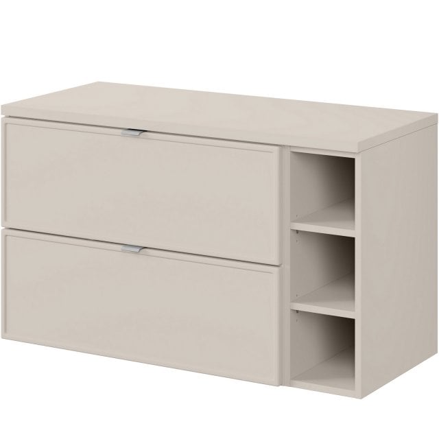 COMAD Zestaw mebli BELLA CASHMERE 2 szafki z blatem CASHMERE 100 cm