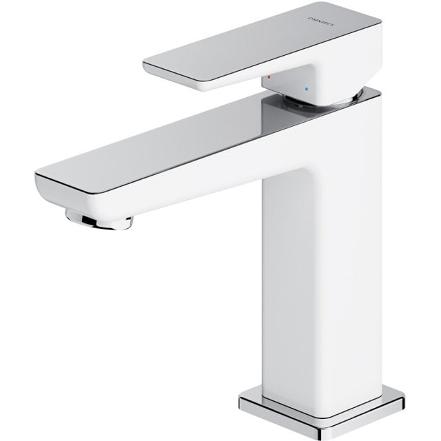 OMNIRES Bateria umywalkowa PARMA stojąca chrom biały połysk PM7410CRB