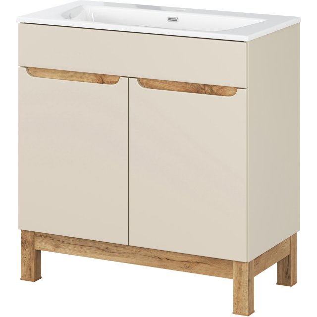 COMAD Szafka BALI CASHMERE z umywalką meblową SKY 80 cm