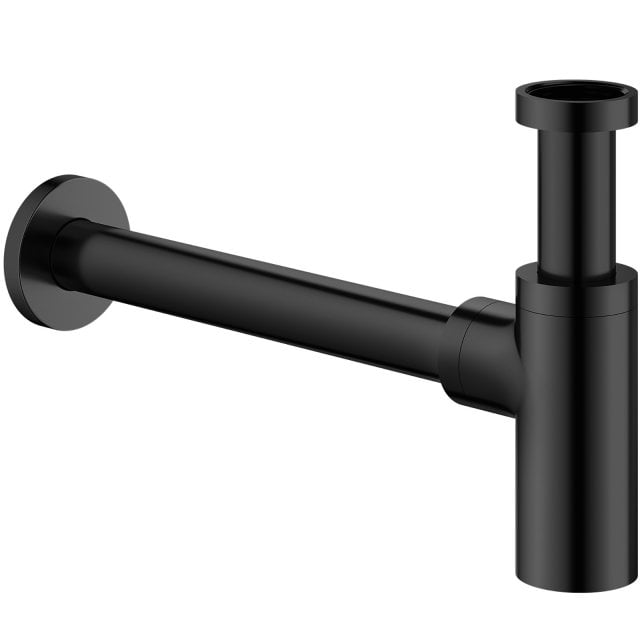OMNIRES Syfon umywalkowy ozdobny czarny mat A186BL