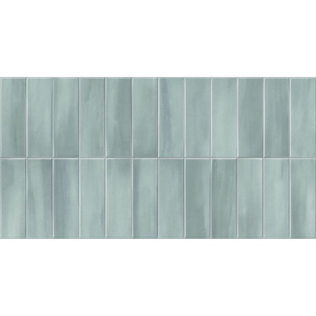 Gres szkliwiony hiszpański Gayafores DECO ALLURE GREEN błyszczący 32x