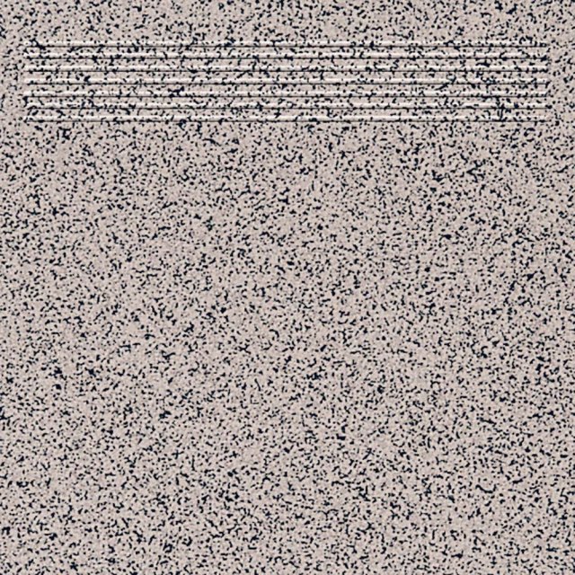 Gres techniczny stopnica MOUNT EVEREST grey-black mat 30x30 gat. I