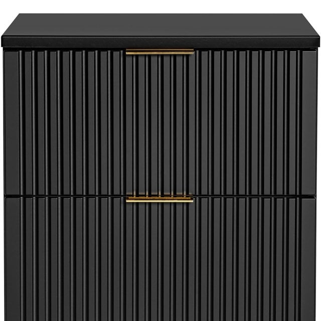 COMAD Szafka podumywalkowa ADEL BLACK z blatem 60 cm