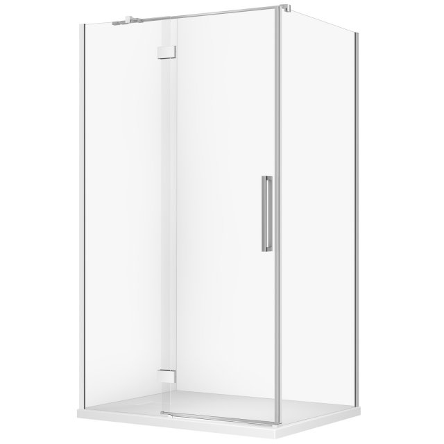 CERSANIT Kabina prysznicowa CREA prawa 120x90x200 chrom z brodzikiem