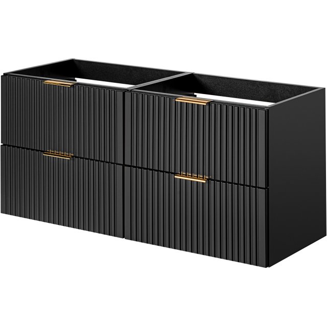 COMAD Szafki podumywalkowe ADEL BLACK 2x 60 cm SET -ADB 120 CM